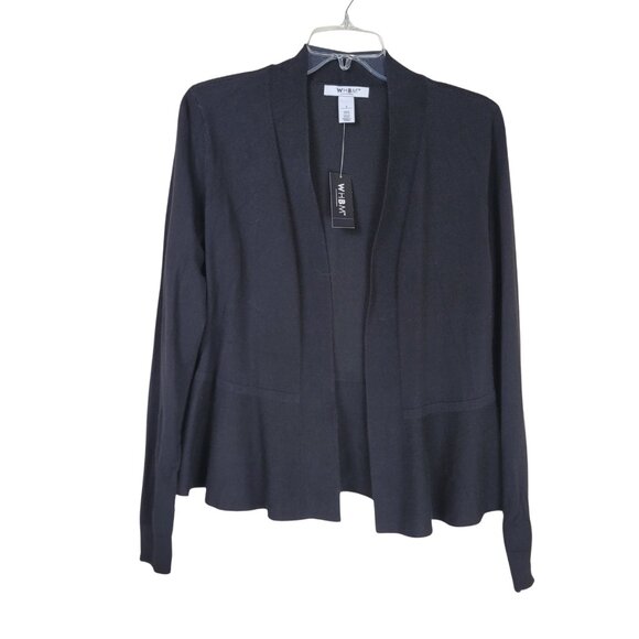 White House Black Market Sweaters - White House Black Market Black Open-Front Cardigan Sweater Sz Sm NWT